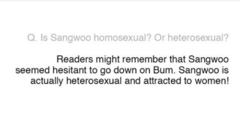Sangwoo from Killing Stalking is actually canonically straight