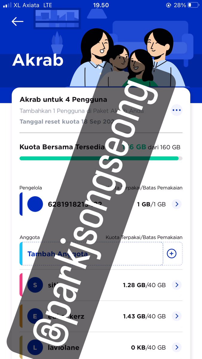 wts xl akrab 160gb
AKRAB XXL REW
80k,Fresh

Area 1 : Up to 67,5 Gb
Area 2 : Up to 72 Gb
Area 3 : Up to 85 Gb
Area 4 : Up ro 125 Gb

bisaa langsung ke wa
wa.me/6285730062133

#Zonajajan #zonauang
