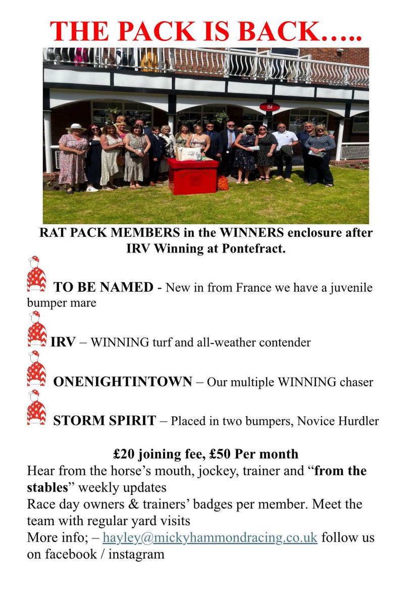 Super fun group with lots to look forward too <a href="/MHammondRacing/">MickyHammondRacing</a> #racingclub #jointhefun #ratpackers #winnersaregrinners