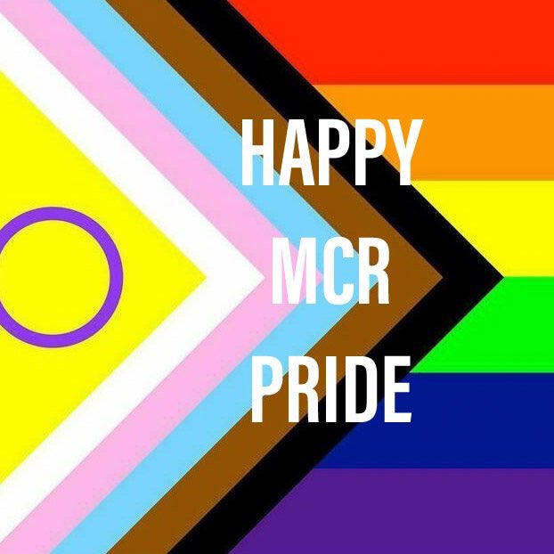 Happy #ManchesterPride weekend for the lovely community of Greater Manchester and beyond! Have a fantastic few days celebrating with joy, compassion and equality. 

With love from one of your local Pride communities 🏳️‍🌈🏳️‍⚧️