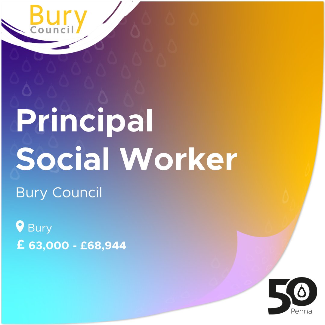 Vulnerable adults in Bury rely on the council daily, and @BuryCouncilis evolving to deliver higher standards for their residents. Join the team as Principal #SocialWorker to oversee Adult Services, lead progress and enhance lives. 

Learn more >> sourcing.penna.com/clients/bury-c…