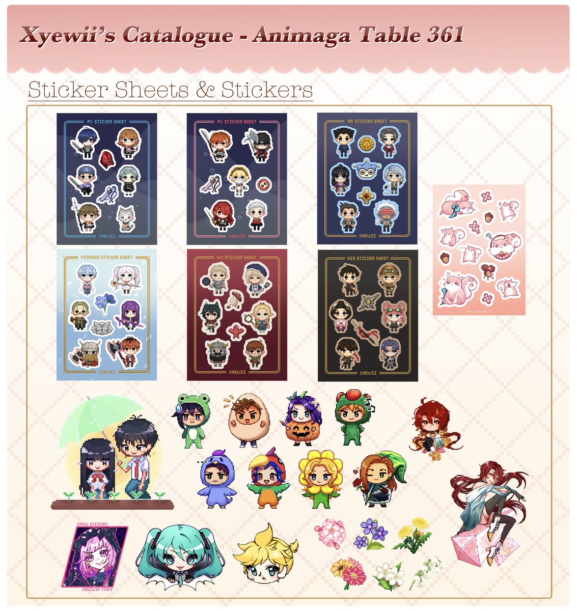Catalogue for Animaga! Come say hi @ Table 361!

#Animaga2024