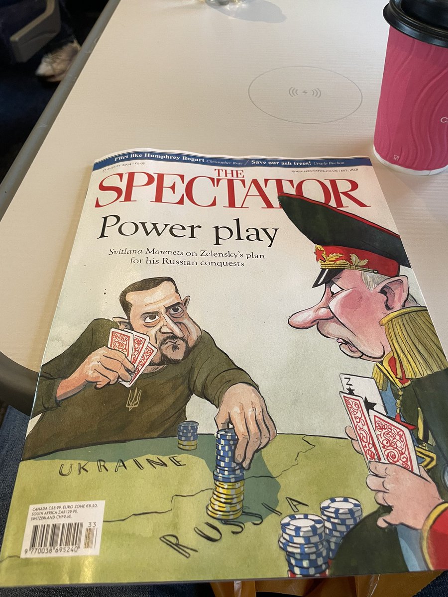 derbydav16's tweet photo. On the train to London for a few days with my daughter (school holidays). Picked up my first ever @spectator and am enjoying the read. I’ve lost her for a bit to her Tom Gates audio book so the read is keeping me entertained 🙌 https://t.co/503iJxJh1C
