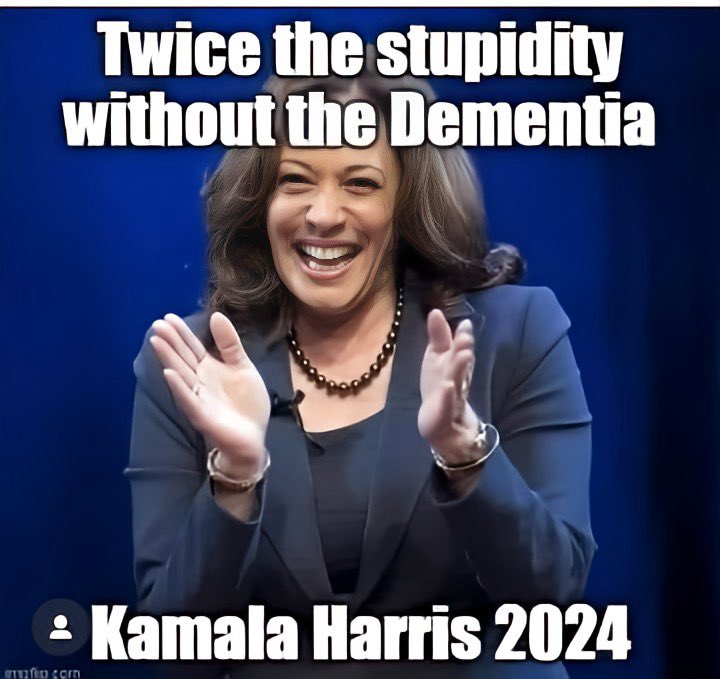 DameScorpio's tweet image. Kamala 🤡 naturally stupid 😏