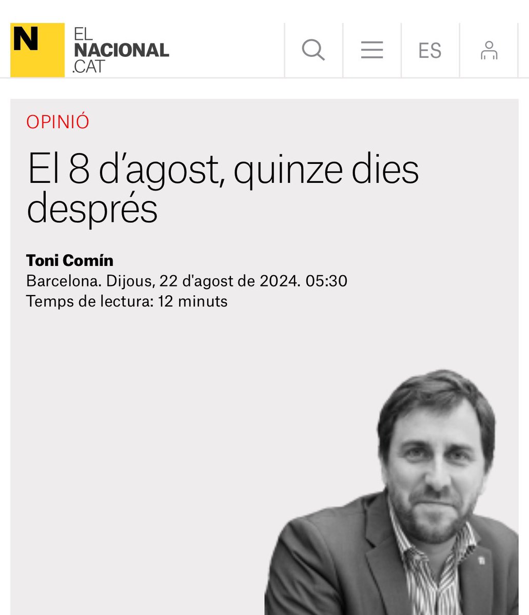 “El retorn del MHP <a href="/KRLS/">krls.eth / Carles Puigdemont</a> va fer saltar pels aires d’una tacada, per la via dels fets, el relat de la normalització. En quin país democràtic del món, un expresident i diputat del nou Parlament corre el risc de ser detingut per una cúpula judicial que es nega a amnistiar-lo, quan