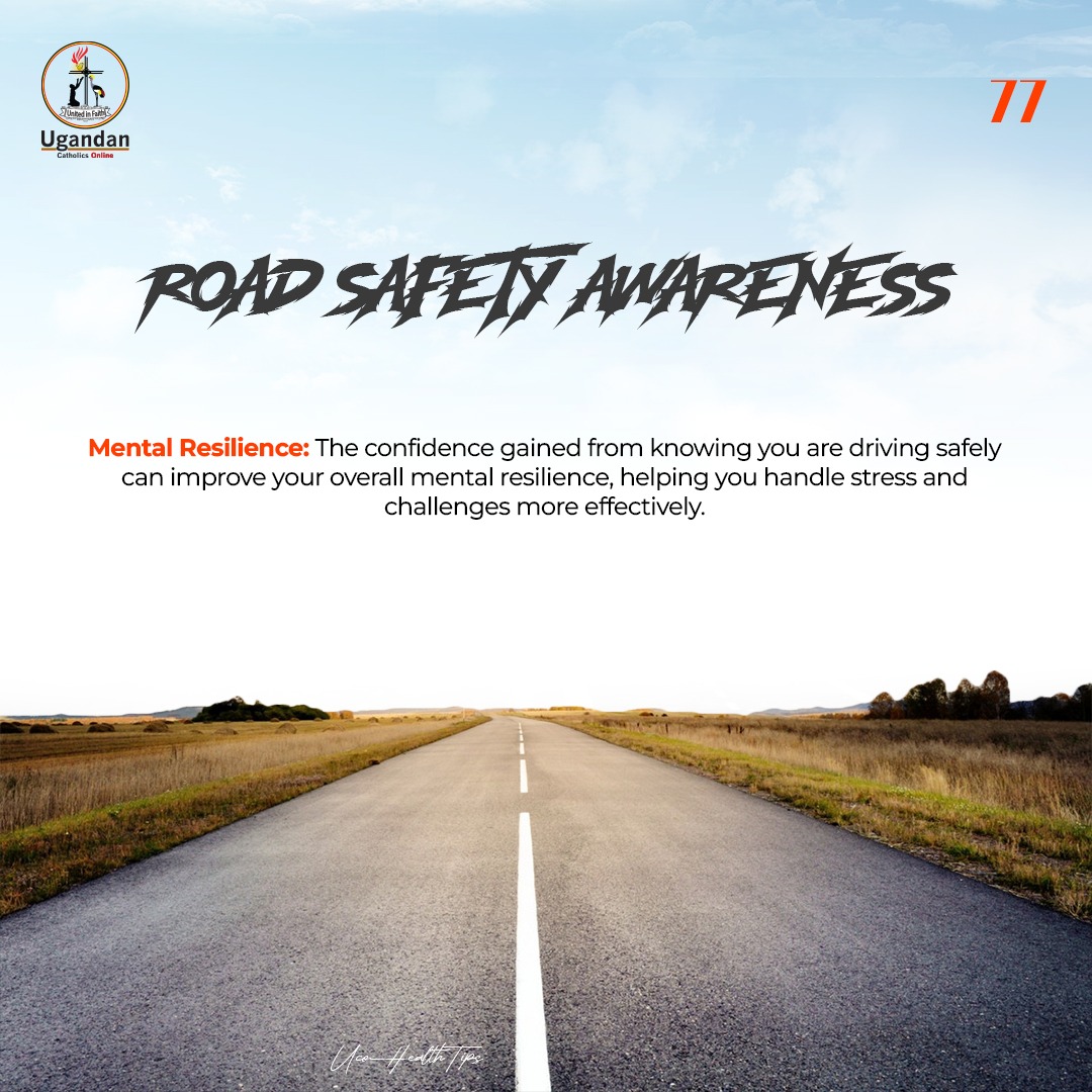 UCO Health Tips👩‍⚕
.
Road safety awareness 🛣️🛣️

#ucohealthtips
#ucohealtheducation
#healthtips
#100daysofhealthandwellness
#ugandancatholicsonline
#CatholicChurch
#RoadSafetyAwareness
