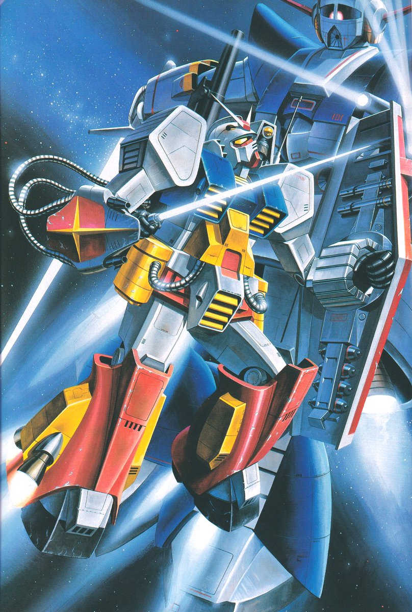 石橋先生のMSのVボックスアート（連邦編）を4点ほど。 ガンダム系3機