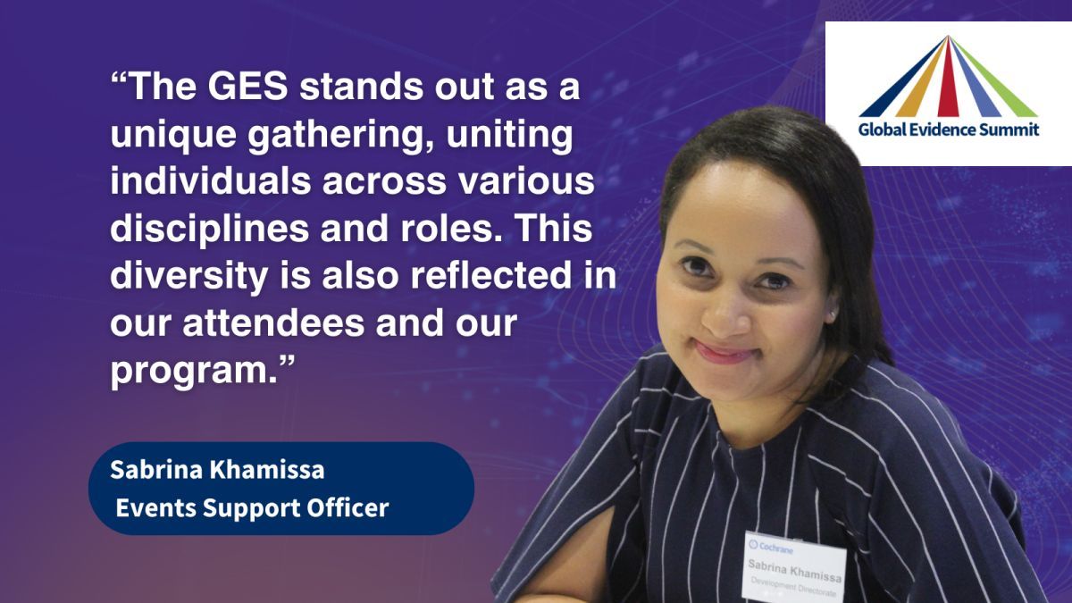 Cochrane and <a href="/GESummit/">GESummit</a> are committed to fostering inclusivity and global partnerships, with a special focus on empowering low- and middle-income countries. 🌍 Hear from Sabrina Khamissa as she shares exclusive insights on #GES2024 

buff.ly/3TINwyN