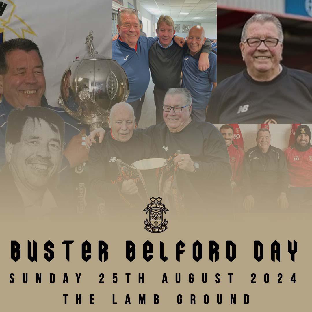 🌟 BUSTER BELFORD DAY🌟 

🐑 The day to celebrate a Lamb Legend

📍 The Lamb Ground
🗓️ Sunday 25th August 2024

ℹ️ Donations will be accepted at the gates on entry with the clubhouse opening from 11am onwards, a match will be kicking off at 1pm on the day too

📔 Be sure to note