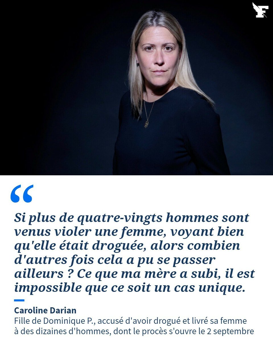Le_Figaro's tweet image. Caroline Darian livre un bouleversant témoignage sur son père qui a livré sa mère au viol sous soumission chimique. Via @Madamefigaro →l.lefigaro.fr/boR