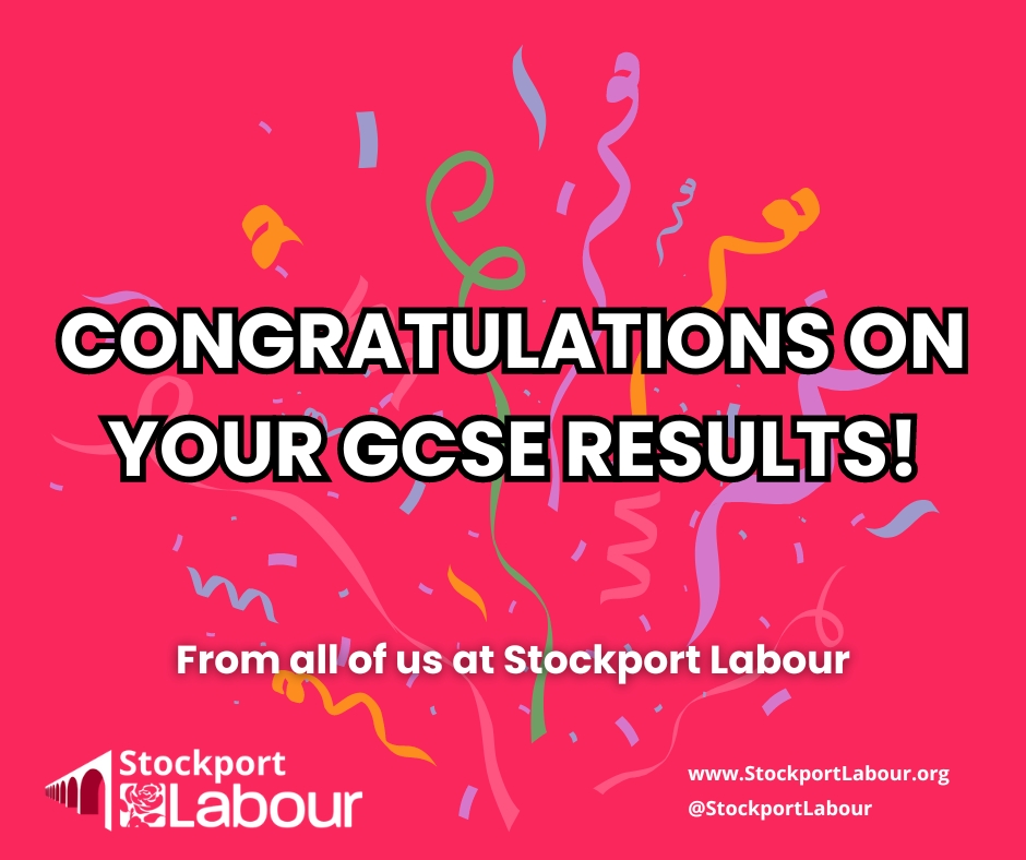 Congratulations to students in Stockport collecting their GCSE results today 🥳

Not sure about your next steps?

Support and advice can be found here - nationalcareers.service.gov.uk/exam-results
