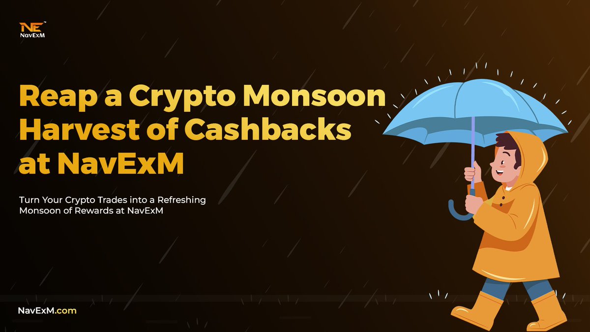 NavExM_Exchange's tweet photo. ☂️Monsoon are here... And so are Cashback on https://t.co/G7EEo91Pbc