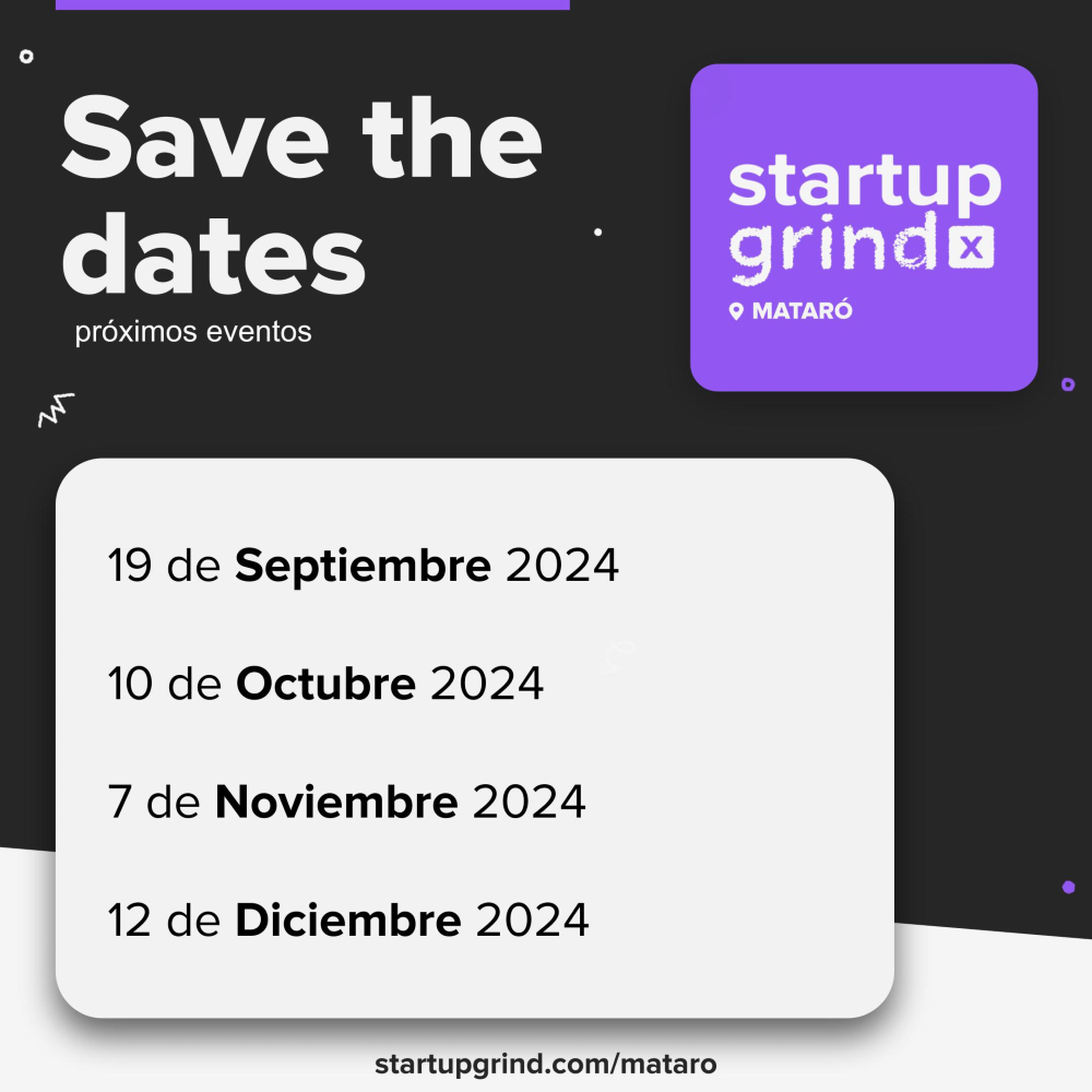 ¡Reserva estas fechas en tu calendario! 📅 🔥 

¿Listo para conectar con otros emprendedores, aprender de expertos y hacer crecer tu negocio?

¡Nos vemos pronto! 

#StartupGrindMataró #Emprendimiento #Innovación #Mataró #ComunidadEmprendedora