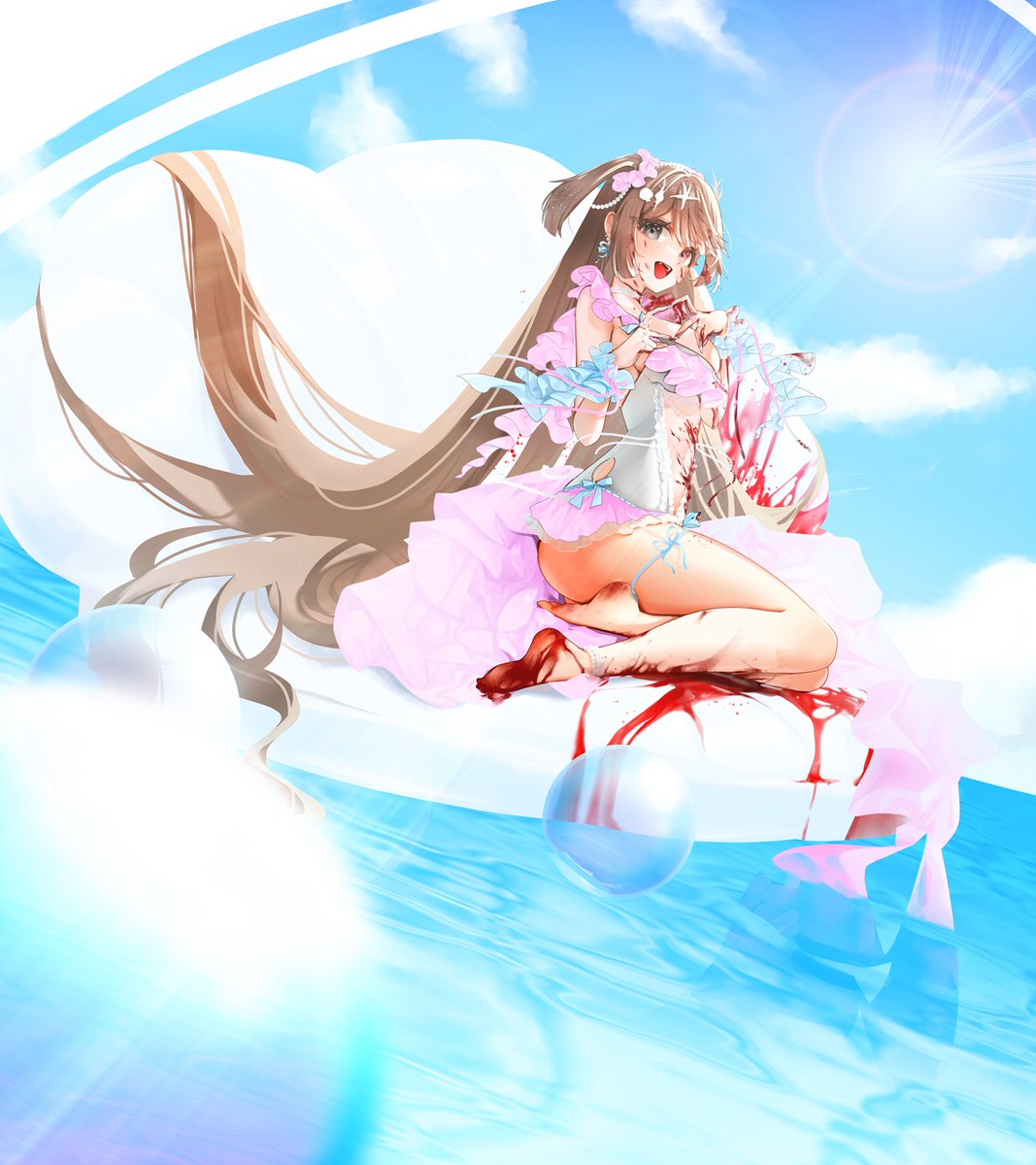 後顧さん宅(@uinfq21514)の創作子ちゃん描かせて頂きました！