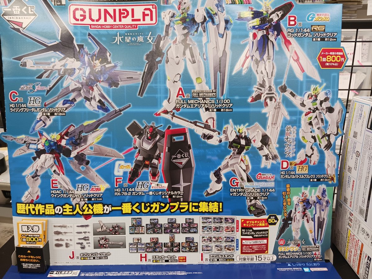 【未使用】一番くじ ガンプラ2024 A賞 FULL MECHANICS ガンダムエアリアル ソリッドクリア PTM]A賞 FULL MECHANICS 1/100 ガンダムエアリアル ソリッドクリア 一