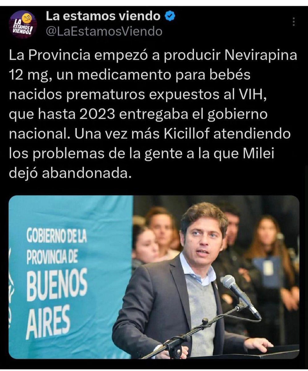 VALE LA PENA REPETIR LO QUE HACE ÉL GOBIERNO DE KICILLOF, por si algunos distraídos no lo saben, NO,??..✌️✌️✌️..