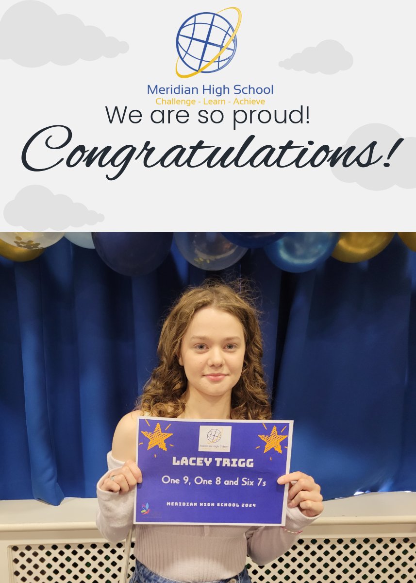 Meridian_HS's tweet photo. 📚 Lacey's GCSE results prove that reading is the key to success!

Congratulations to Lacey for achieving a 9 in English literature! Her results are a testament to the power of reading. 🌟

#ReadingIsKey #GCSESuccess #EducationMatters https://t.co/RDcFi0ZQfd