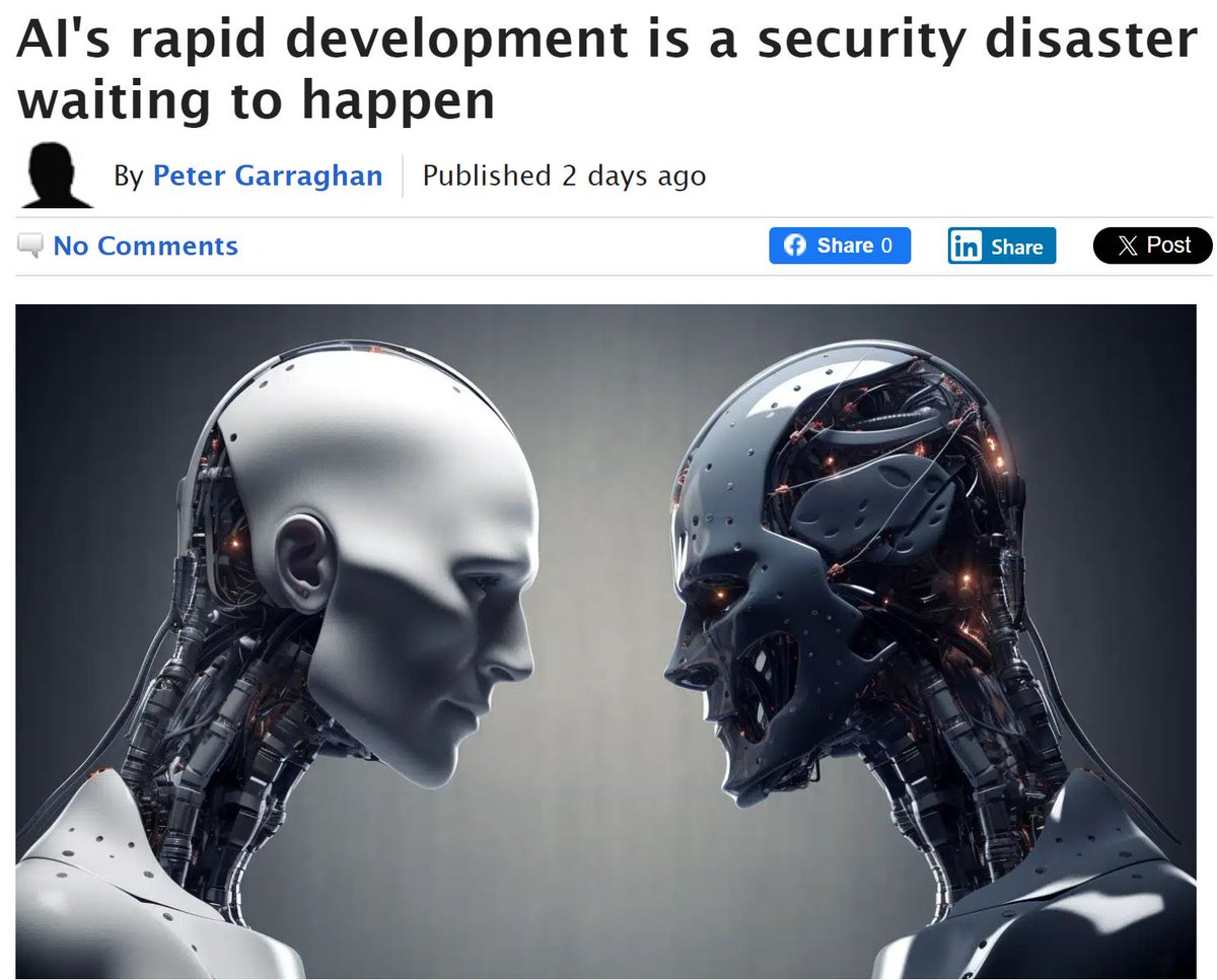 Peter Garraghan (@drgarraghan) on Twitter photo No matter how you look at it, #AI is currently booming. The problem is that hasty integration and innovation opens the AI to #cybersecurity risks that can cause serious financial and reputational damage.
Read more in my opinion article for <a href="/BetaNews/">BetaNews.com</a>
bit.ly/47dpwJz No matter how you look at it, #AI is currently booming. The problem is that hasty integration and innovation opens the AI to #cybersecurity risks that can cause serious financial and reputational damage.
Read more in my opinion article for <a href="/BetaNews/">BetaNews.com</a>
bit.ly/47dpwJz