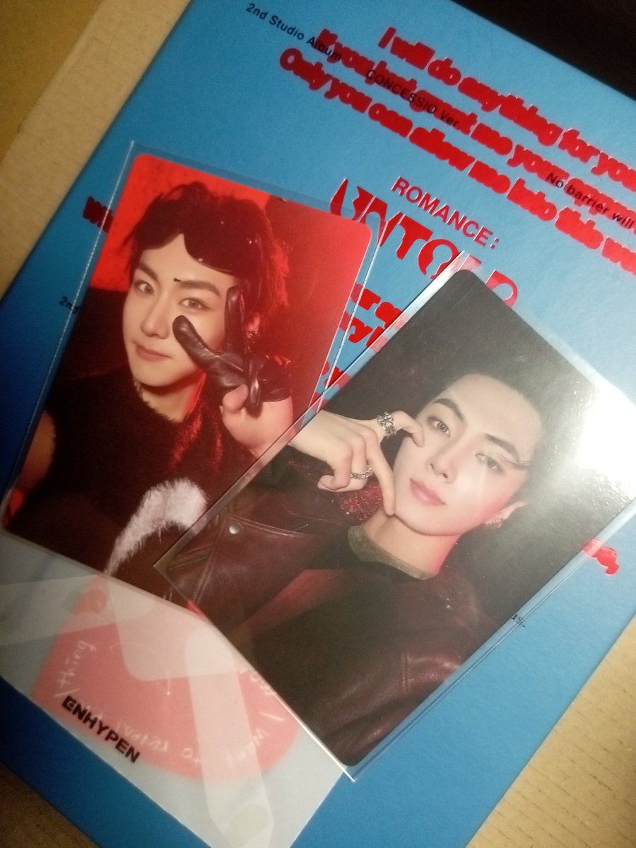 eujjbns's tweet photo. ✧⁠*⁠。 wtt lft ph only ♡

💟 jaywon romance: untold pcs

have: jaywon concessio ver, jungwon engene ver pc b
want: jay set inceptio ver, jay equivalent pc b

— all mint condi, literally fresh fr album
— mod: direct j&amp;t
— reply/dm

t. wtt lft enhypen jay jungwon romance untold https://t.co/ElhJc660hU