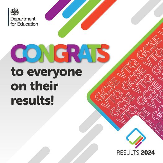 Congratulations to those who have received their GCSE results this morning! 🎉