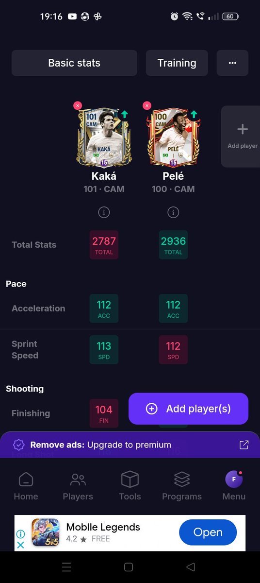 NiceOneDan's tweet photo. @EAFCMobileForum Which one should I pick? Kaka or Pele https://t.co/25vQNhmiMi