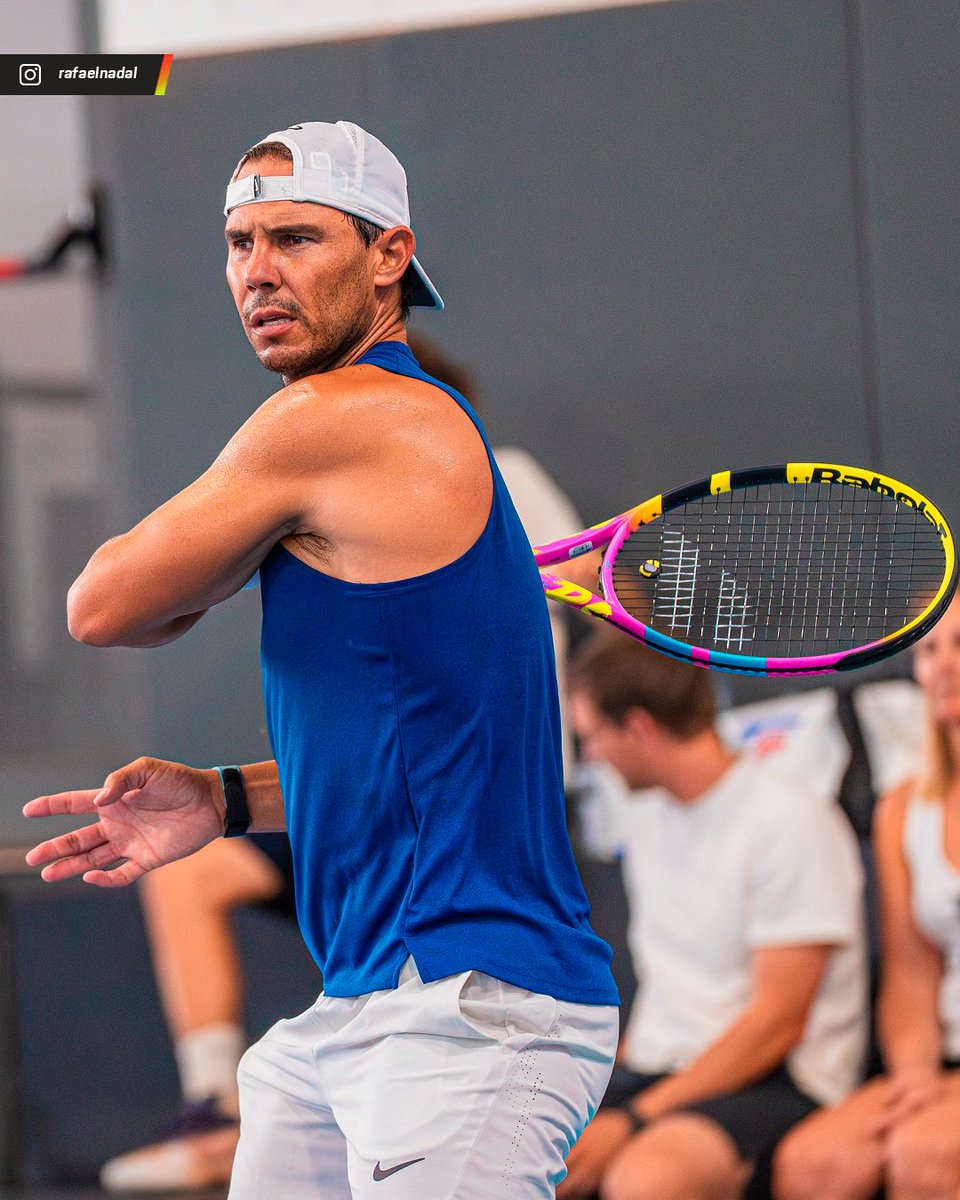 😎🙌 Entrenándose para el próximo destino: La #LaverCup. 

<a href="/RafaelNadal/">Rafa Nadal</a>