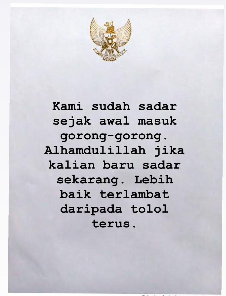 Raffi nempel penguasa jangan ditiru, karena dia dapat proyek. Lha kamu?

Gedung DPR RI
#kawalkeputusanMK