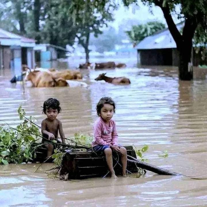 SoniaSusan11's tweet image. India opened the dam in Tripura without noticing Bangladesh ,now Bangladesh is flooded. 
#inhuman #unkind #unisef #HumanRightsViolations