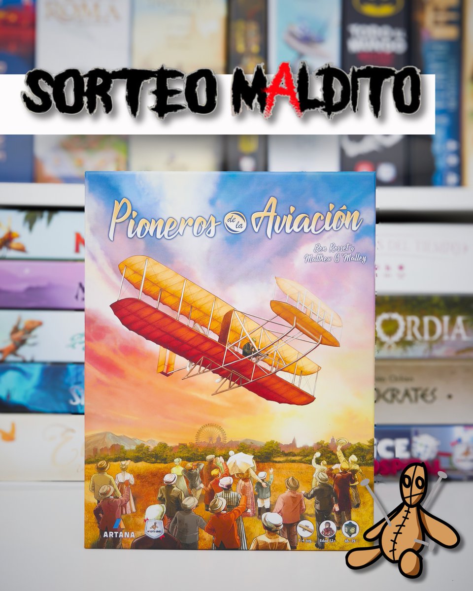 🔴SORTEO🔴

Con motivo del lanzamiento de #PionerosdelaAviación os proponemos un nuevo #sorteomaldito

Para participar:
1⃣<a href="/MalditoGamesES/">Maldito Games</a>
2⃣Repostea
3⃣Menciona 3 personas

Anunciaremos la persona ganadora el 25/9/24 ¡Suerte! 🍀