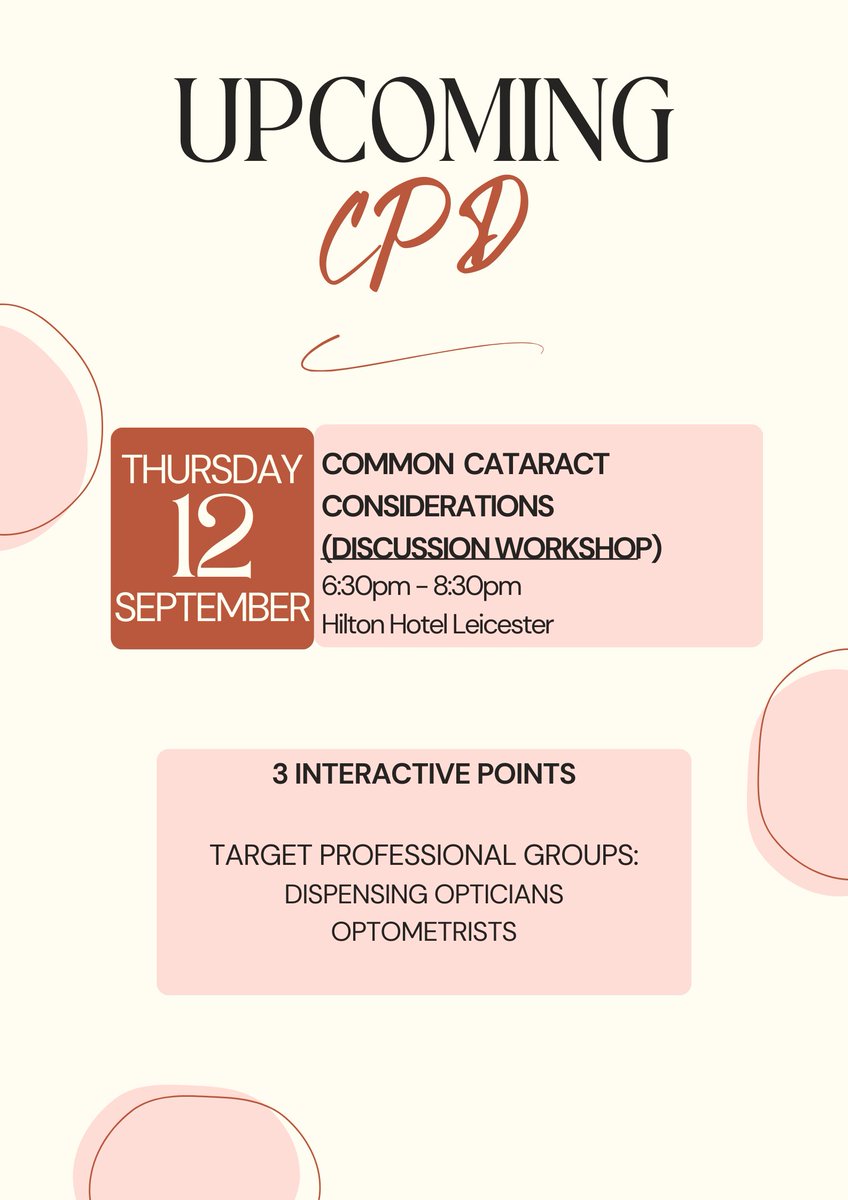 Join us for an evening of professional development and networking! The event will kick off with networking from 6:30 PM to 7:00 PM, followed by the CPD session starting promptly at 7:00 PM.

Register here forms.office.com/e/9ph9Tpymv7

We look forward to seeing you there!