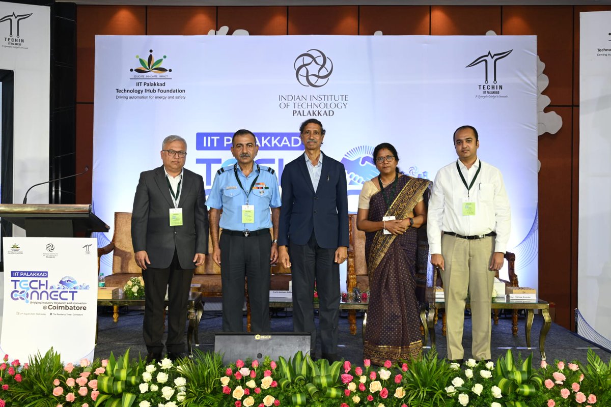 PalakkadIIT's tweet image. IIT Palakkad along with its Sec-8 companies, IPTIF and TECHIN, hosted&quot;IIT Palakkad Tech Connect @ Coimbatore&quot;, a first ever Industry connect event at The Residency Tower, Coimbatore. 
#iitpkd #techconnect #research #IPTIF #TECHIN #atmanirbharbharat #vision2047