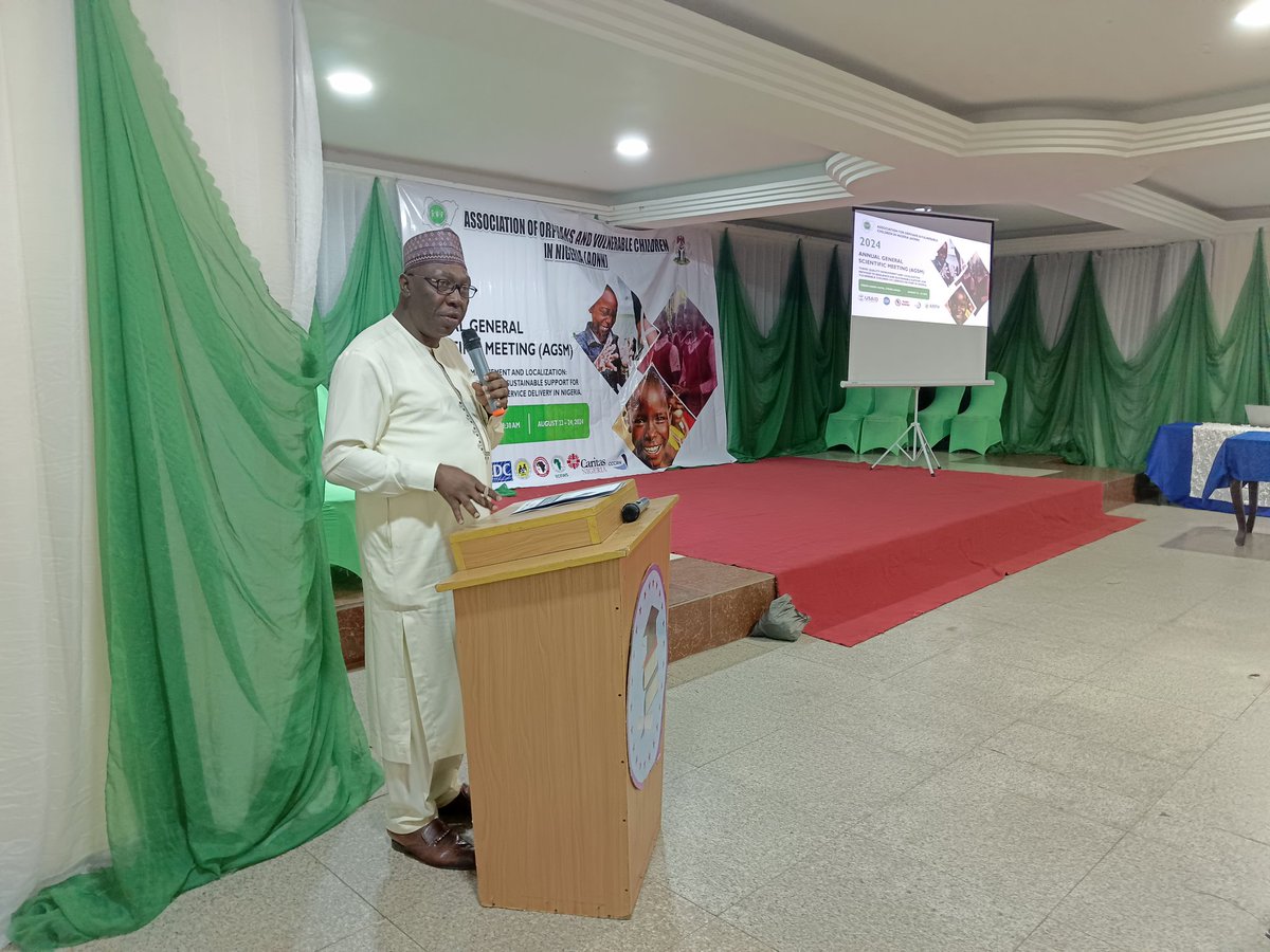 Representative of the Hon. Minister of  Federal Ministry of Women Affairs and Social Development. Reiterating the impact of <a href="/AONNNigeria/">AONN NIGERIA</a> in supporting the programmes of the Ministry. 

He reiterated the unwavering support of the Ministry to <a href="/AONNNigeria/">AONN NIGERIA</a>

<a href="/NACANigeria/">NACA Nigeria</a> <a href="/NphcdaNG/">NPHCDA</a>