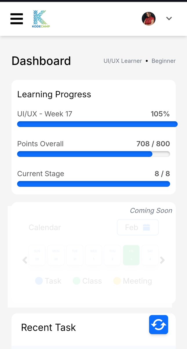 VeraVechy's tweet photo. π My KodeCamp 4 UI/UX Journey π
Thanks to my mentor and colleague, I took on UI/UX at KodeCamp 4.0. Now a finalist, I see the value of stepping out of my comfort zone. I'm grateful for this π
#KodeCampFinalist #KodeCampBootCamp #KodeHauz #TechJourney #BuildingTheSkillEconomy https://t.co/EHZqyRK16v