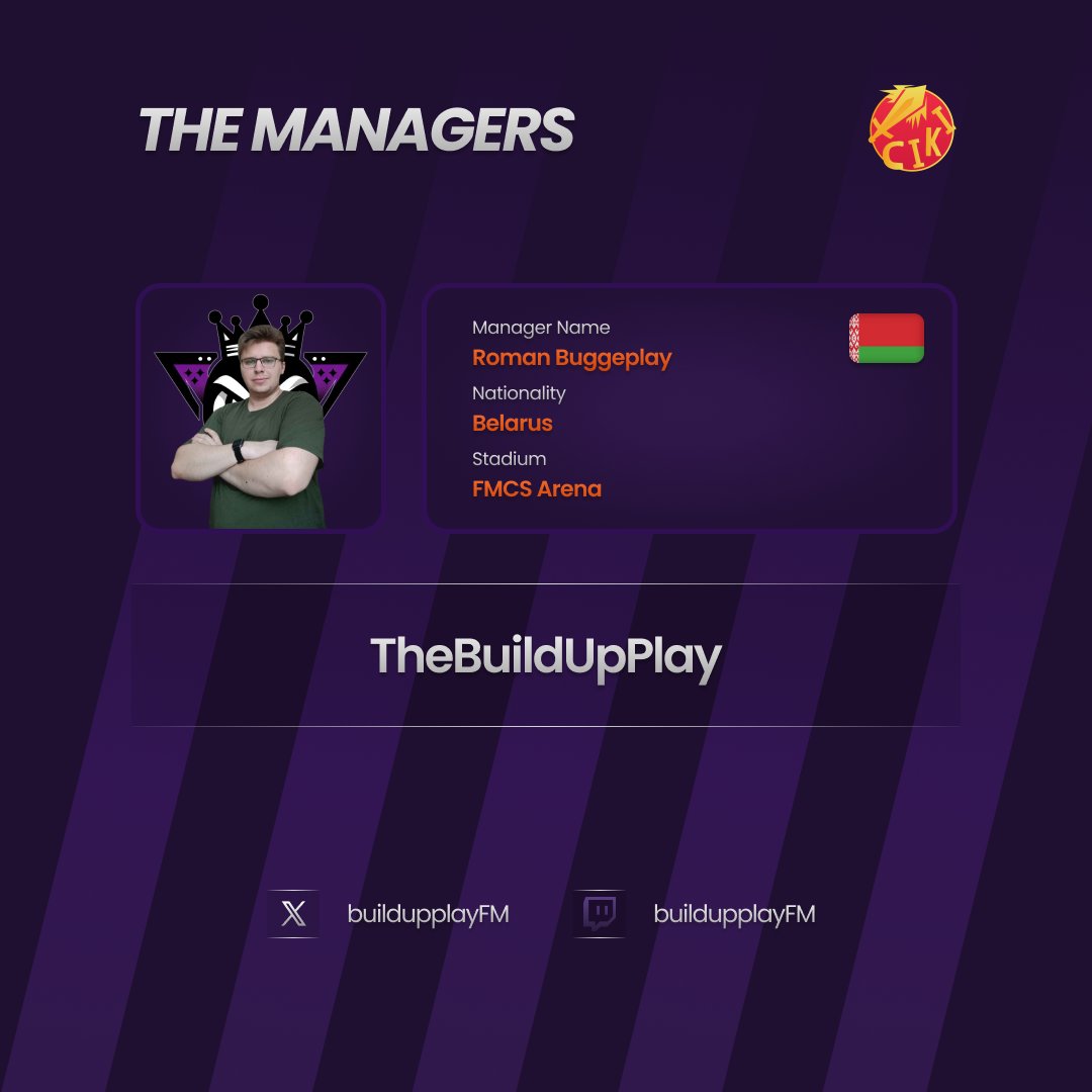 FMCikiCombat's tweet photo. Welcoming the mastermind @buildupplayFM  from belarus ! C
 always falling at the final stage in the previous edition, has Bup prepared different tactics to become champion? @FMRankings @fmciki @id_fm https://t.co/EwE1ptk1yi