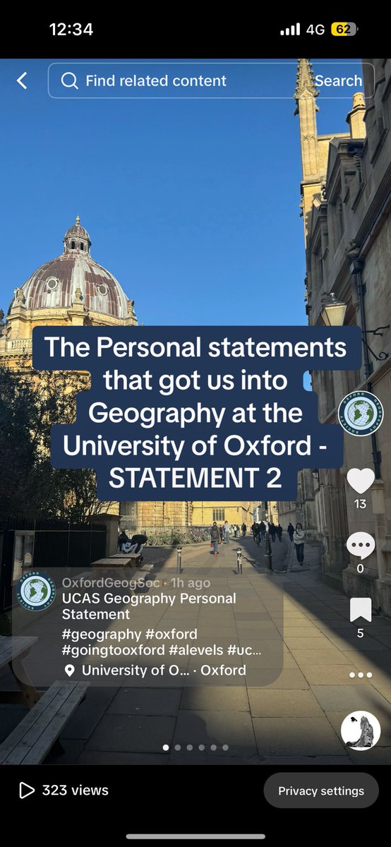 Oxford Geography Society tweet media