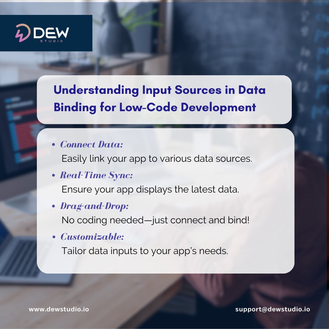 dewstudio_io's tweet image. Easily connect and customize data sources in your app with real-time sync and drag-and-drop simplicity.
dewstudio.io
DEWStudio, a product developed by TechRev LLC
#DEWStudio #lowcodeplatform #lowcodetool #lowcodesolution #lowcode #lowcodeappdevelopment