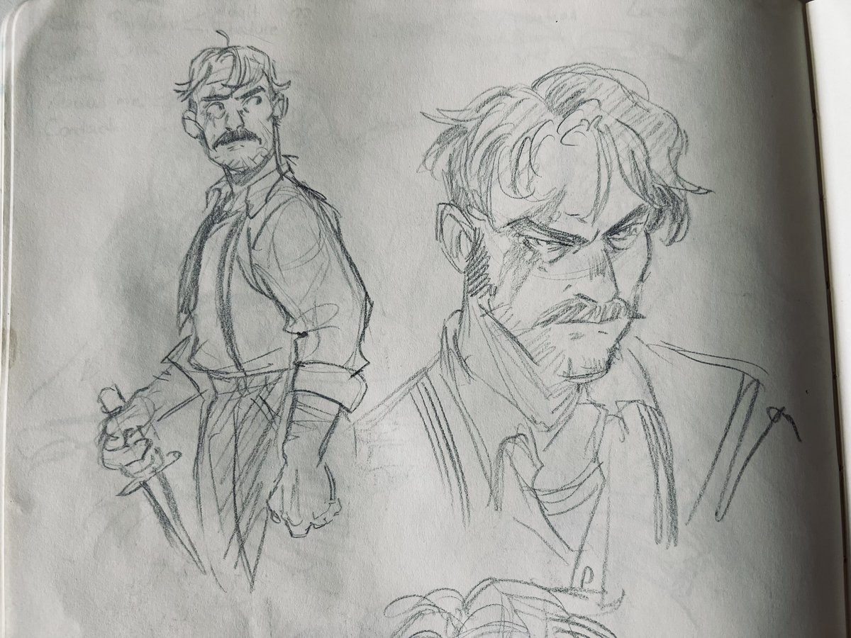 queenstardust2's tweet photo. A little sketchdump, because I‘ve been filling the last 14 sketchbook pages with Malevolent fanart, while listening to the podcast 🎧🥰 https://t.co/U1zcH6ICiv
