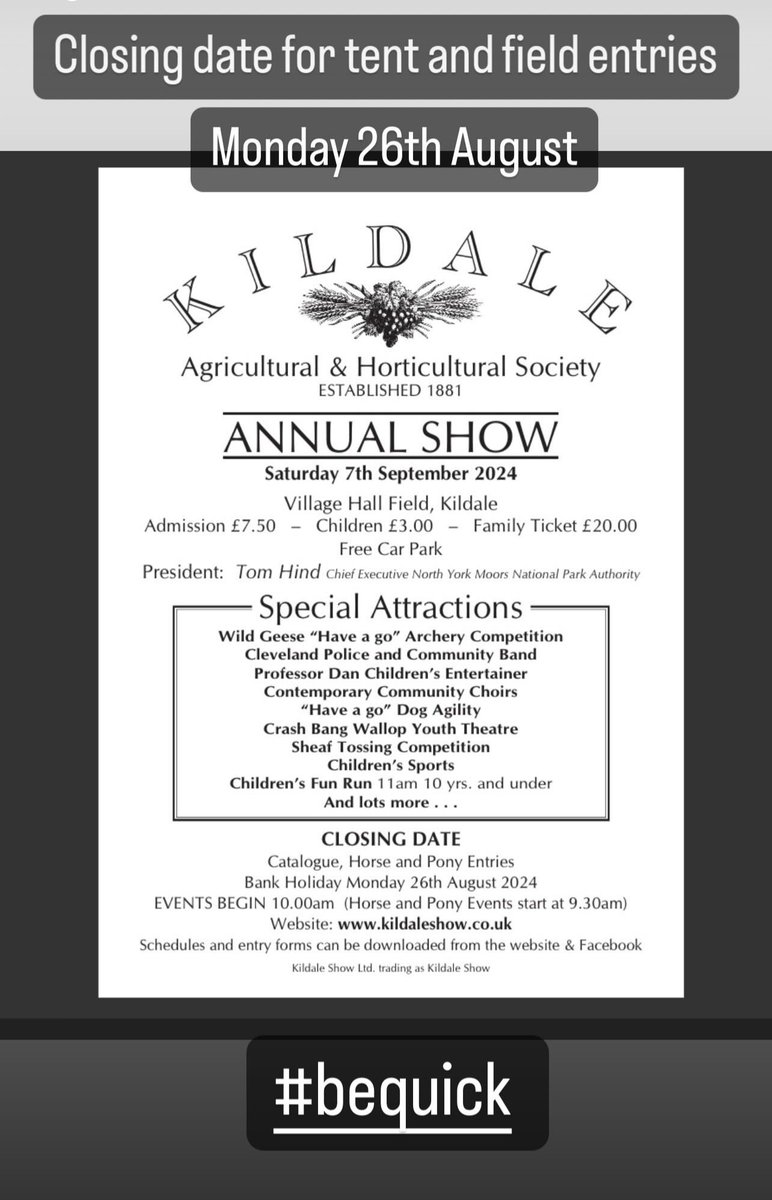 Kildale Show tweet media