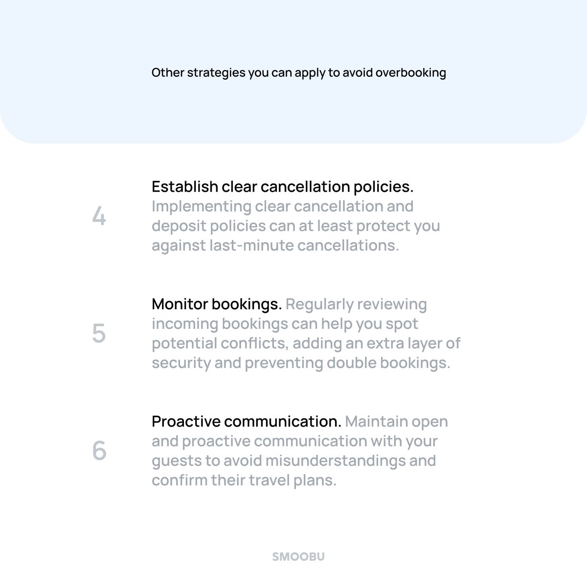 Smoobu's tweet image. Overbooking can ruin your vacation rental business 😩. Learn how to prevent double bookings with easy tools and techniques that save you time and stress! Read our guide now. 💼✨ buff.ly/3SYkDhq 

#VacationRental #Overbooking #HostTips #PropertyManagement #Smoobu