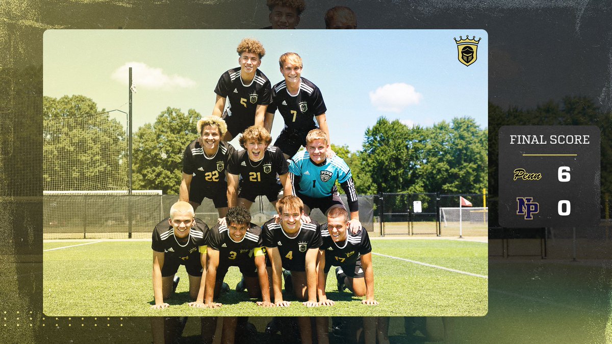 The_Pennant's tweet photo. BOYS SOCCER: Penn 6, New Prairie 0. Final

Jake Cadotte &amp; Andre Gomez score 2 goals each.

Ben Pechous &amp; Salah Sirajuddin score 1 goal each.

Nick Hague earns the shutout. https://t.co/cPy9d68Lfx