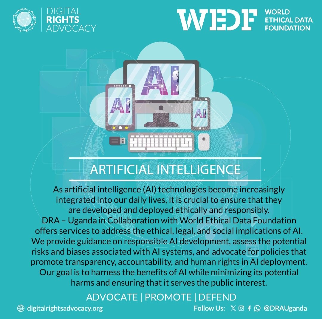 DraUganda's tweet image. #DigitalRights #ArtificialIntelligence #EthicalData #DataProtection #DataPrivacy