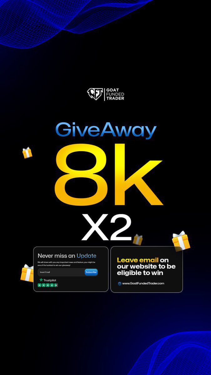 EVALUATION ACCOUNTS GIVEAWAY

 RULES TO ENTER

- stay active
- like and repost
- follow @stevemaris||<a href="/EdwardXLreal/">Edward</a> ||<a href="/GoatFunded/">Goat Funded Trader</a>||<a href="/Nelly_young2/">Nelly_Young💚</a> 
-tag 3 traders

winners will be announced in 5 days ⌛️
rooting for the actives