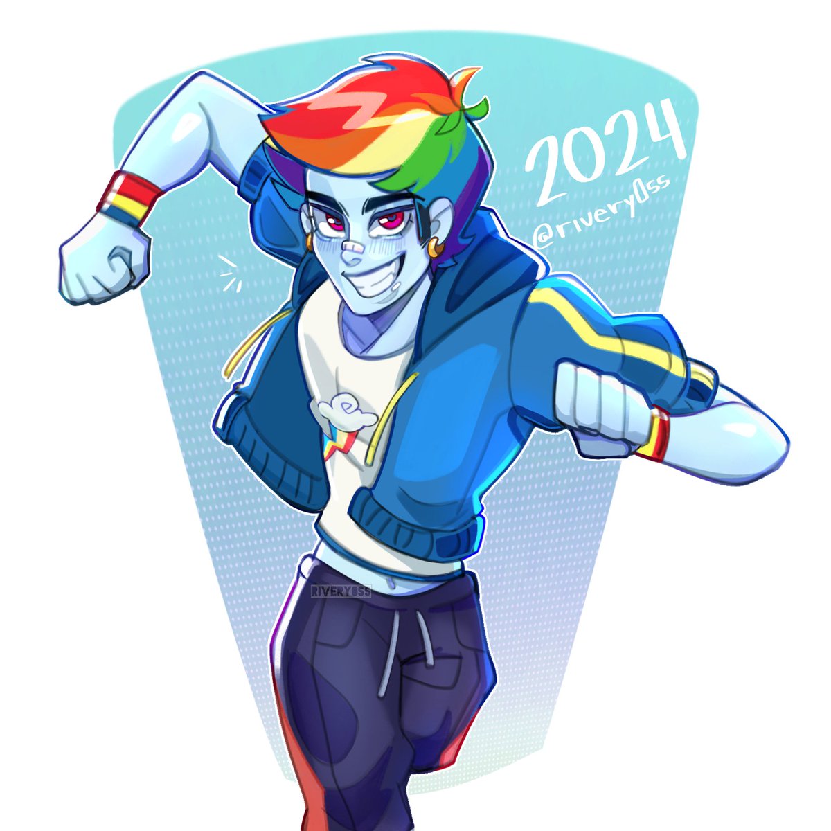Rivery0ss's tweet photo. Redraw de un fanarcito que hice en el 2020  de rainbow dash conpilin 🤸🏻‍♀️✨🌈 #mylittepony #fanart #artis https://t.co/GZ27FcjrZI