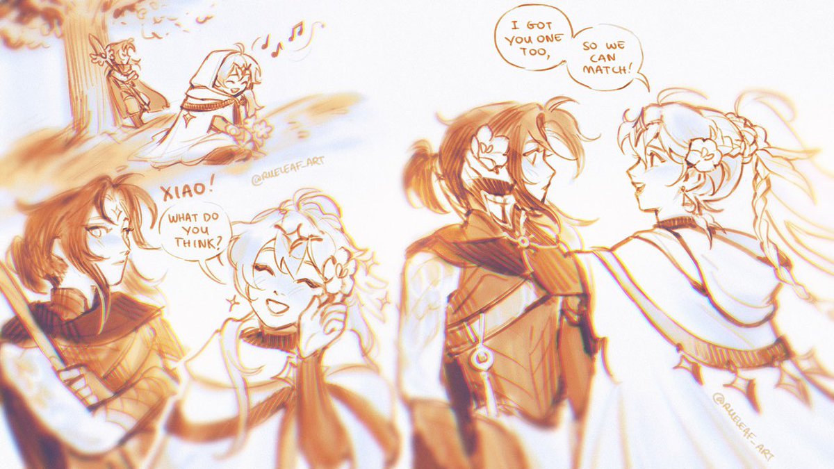 rueleaf_art's tweet image. #aether_week2024 #XiaoAether Day 3: Royalty + Flowers

A sweet moment shared between a prince and his bodyguard 🌷✨