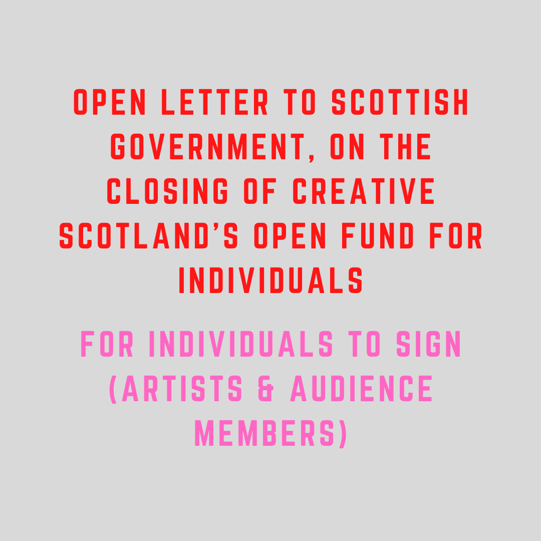 👉 Please sign and share if you live in Scotland and value the arts. 
bit.ly/4dyphen