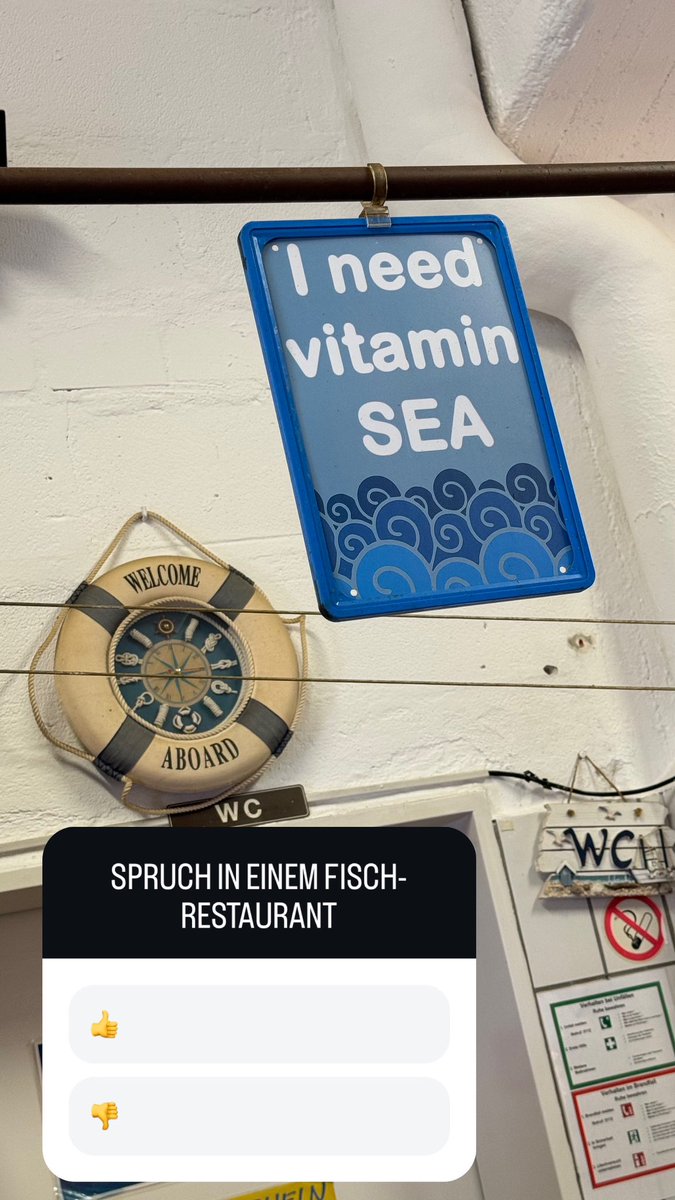 Guter Spruch in meinem Fischrestaurant. #marketing