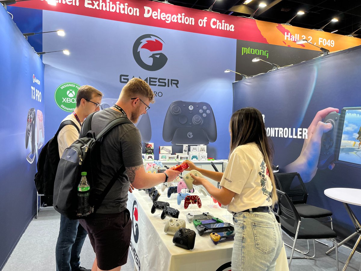 mygamesir's tweet photo. Catch us at #gamescom2024, No. F049-3., Hall H3.2! Get a sneak peek 👀 at our latest gaming innovations! 🎮✨

#gamesir #gamesirg8plus #gamesirg7he https://t.co/vF0GjsMwF0