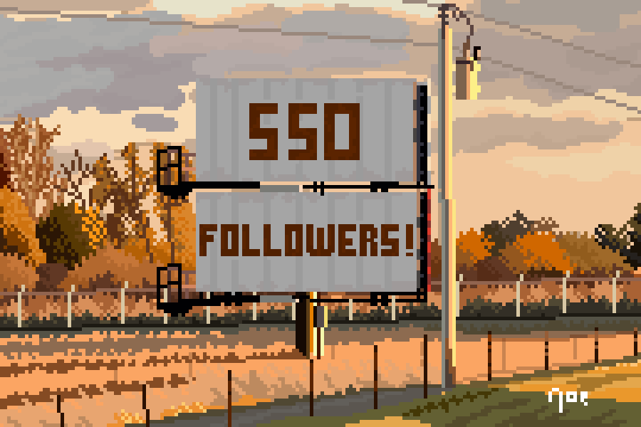 Mr_Noe_'s tweet photo. Made something to commemorate crossing 550 followers! Thank you all for being here and supporting my art.  It means a lot, really.
#pixelart https://t.co/RY21K6KAbx
