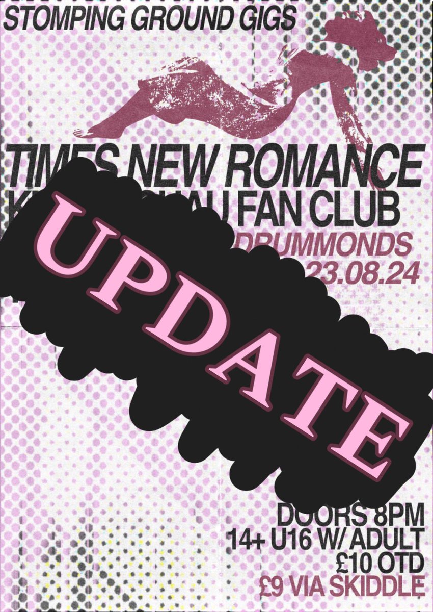 stompingroundg's tweet photo. Sadly, Knives Chau Fan Club can no longer make it to the gig at Drummonds tomorrow 😿 We'll make up for it in future - but in the meantime Times New Romance, Slowmove and The Moon Cadets are still ready to bring the party! 🐧
£9 tix still available via Skiddle
£10 on the door https://t.co/t7tVbgQRcl