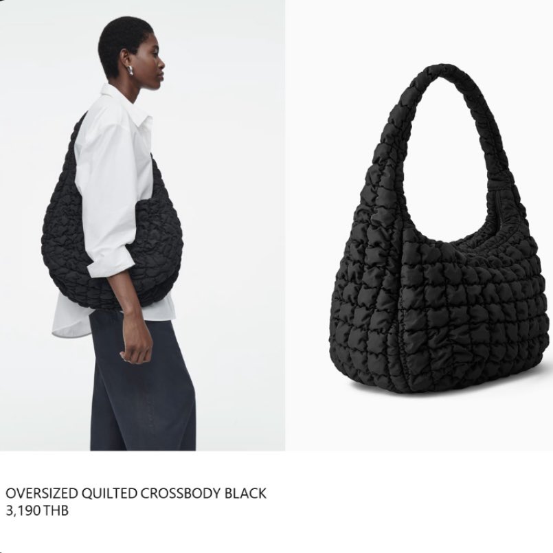 gupxn's tweet photo. รับหิ้ว Cos Quilted  ค่าหิ้ว 300฿ ค่าส่ง 70/100฿ สนใจเดมมาเลยค่า เข้า shop ร้านเปิด ได้ของแน่นอน 🩷นัดรับ+ส่งแกรบได้🩷
#กระเป๋าcos #cos #cosquiltedbag #cosbag #รับหิ้ว #รับหิ้วcos https://t.co/82Iqqn2eDJ